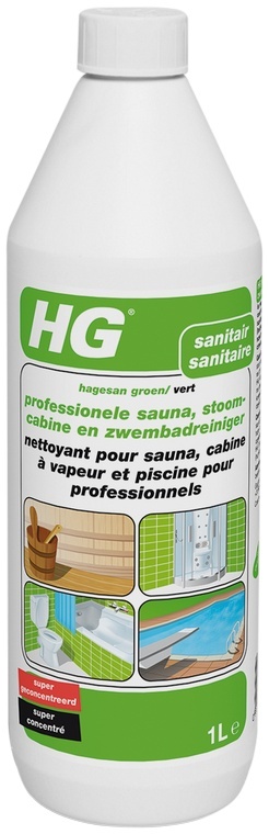 HG professionele sauna, stoomcabine en zwembadreiniger (hagesan groen)